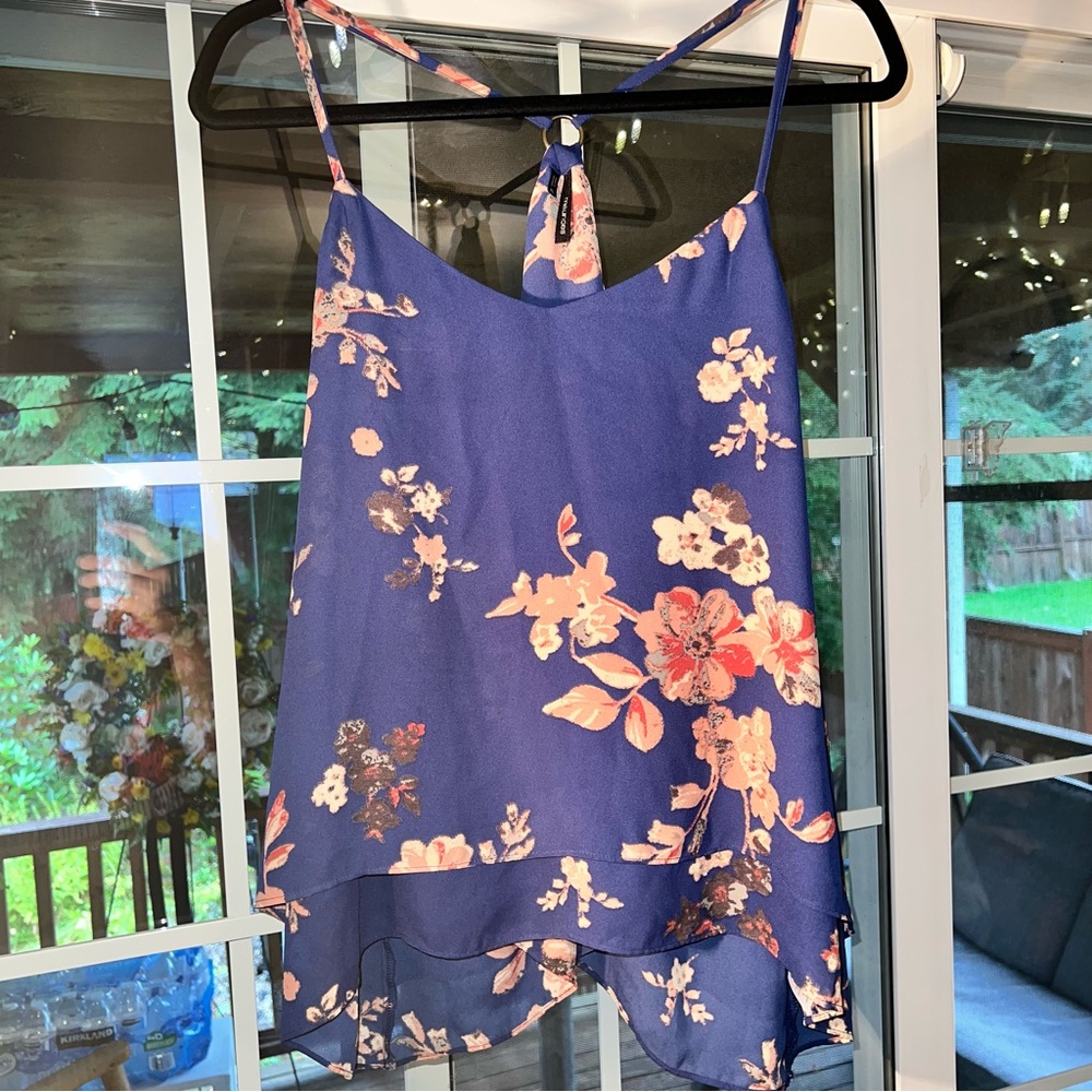 Maurices Blue Floral Camisole